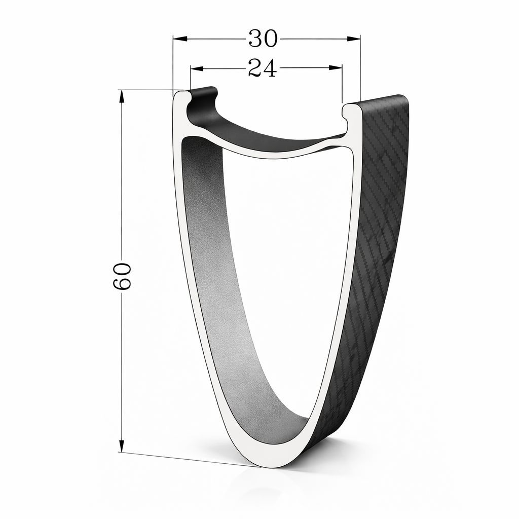SPEEDSAFE SS30G 60mm hooked Carbon Rim