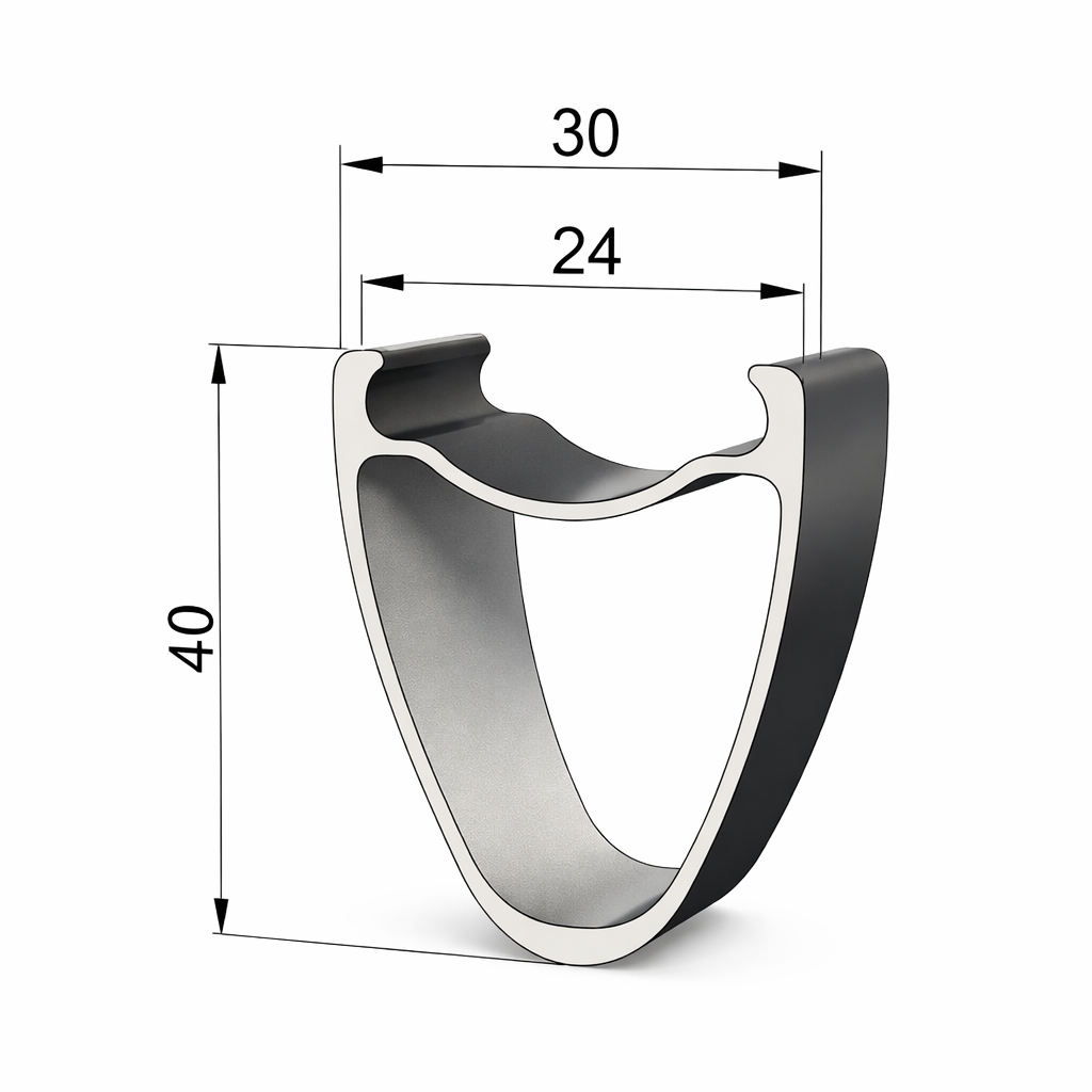 SPEEDSAFE SS30G 40mm Carbon Rim